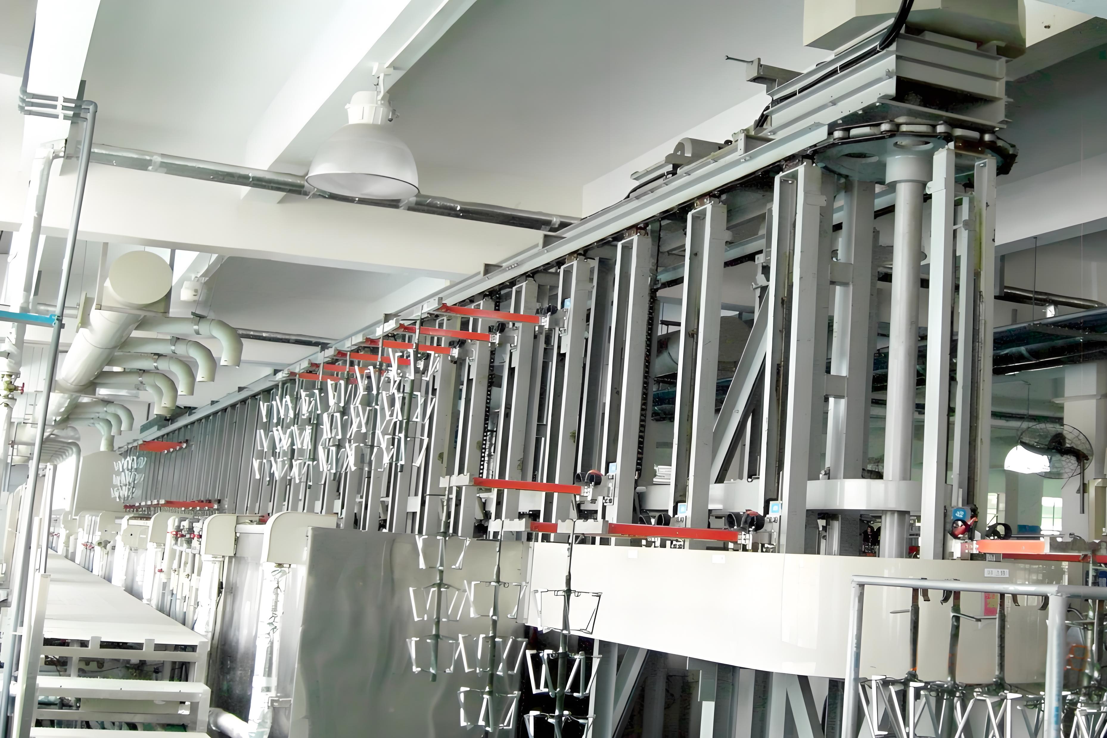 Single-arm roller plating production line