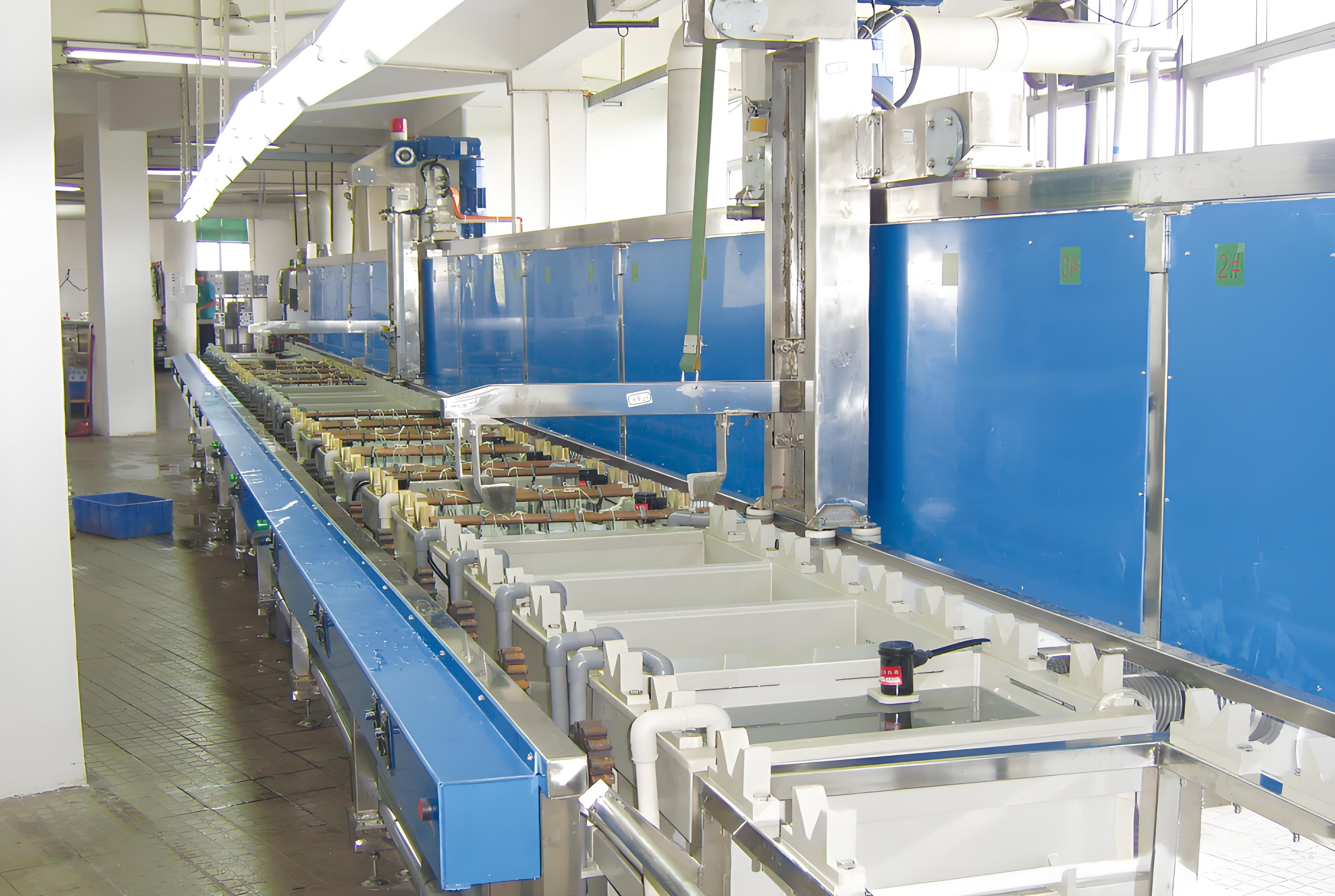 Single-arm roller plating production line