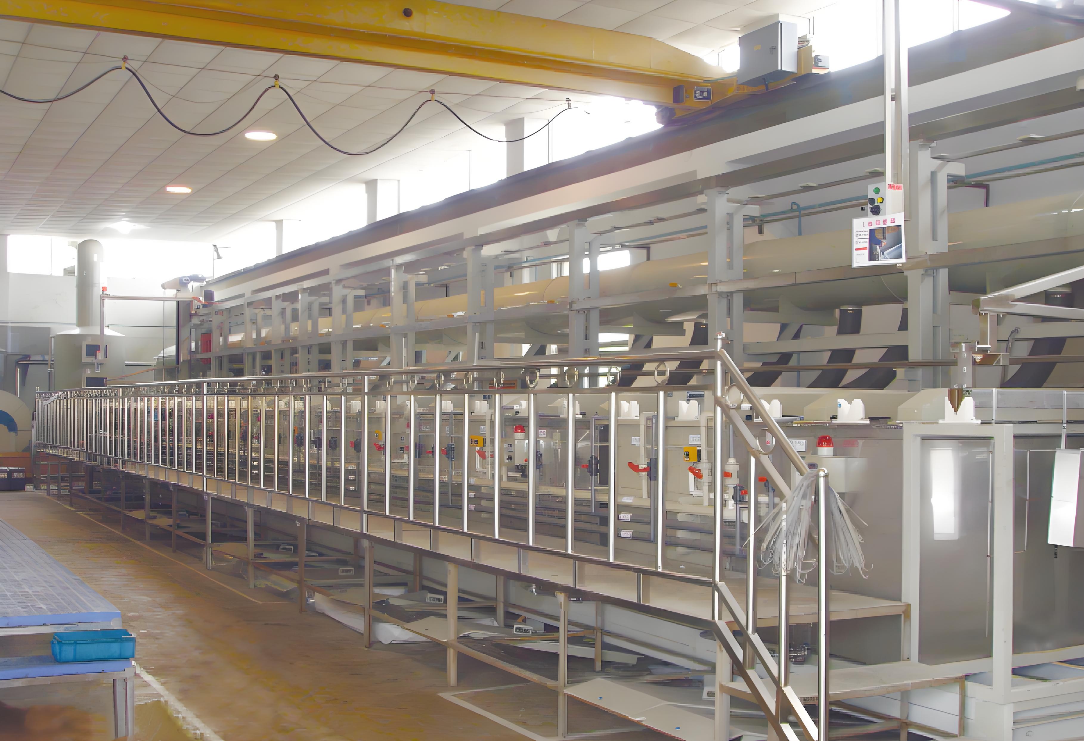 Fully automatic gantry electroplating production line